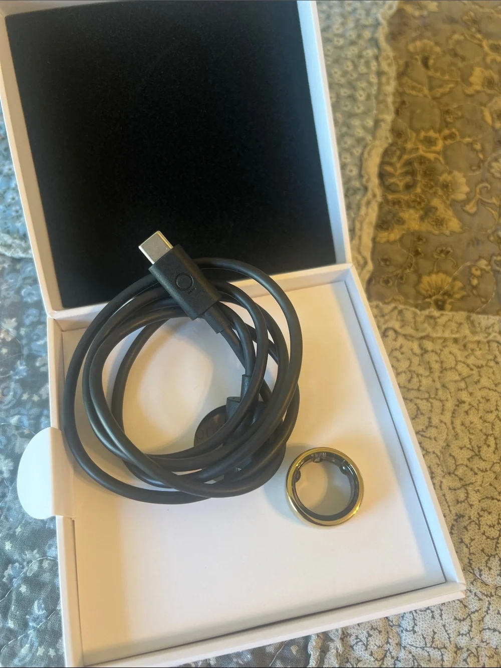 Oura Horizon Ring in Gold Finish